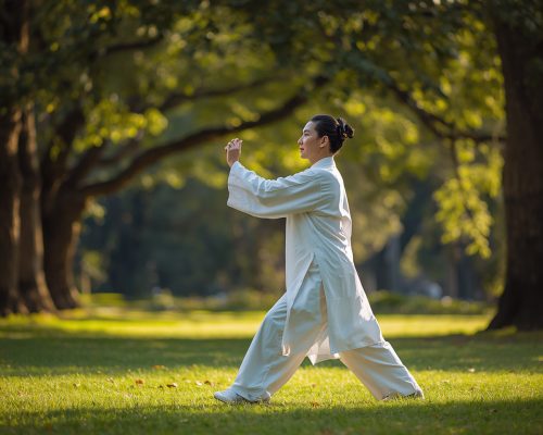 Fedtforbrændende gåtur inspireret af Tai Chi