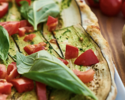 grøn pizza